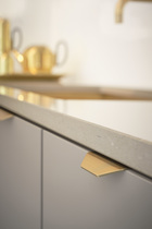 Furnipart - Blaze 2 - greb i aluminium børstet messing CC20mm L60mm B39,5m